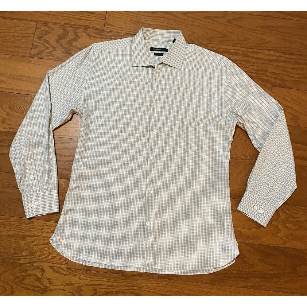 John Varvatos USA Button Up Cotton Slim Fit Shirt Long Sleeves Size 16½ 32/33